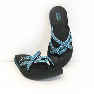 Teva Women's Sandals Size 7 Teal and Black